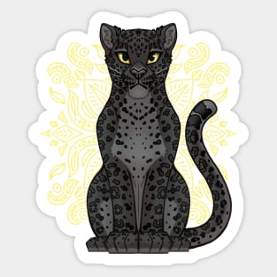 Black Leopard Sticker